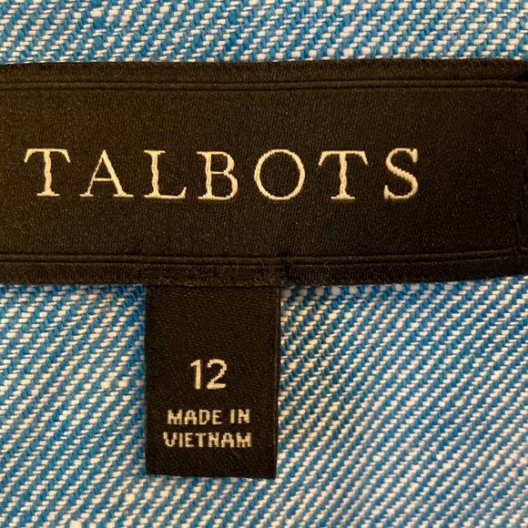 Talbots Light Blue Linen Blazer - Picture 2 of 10